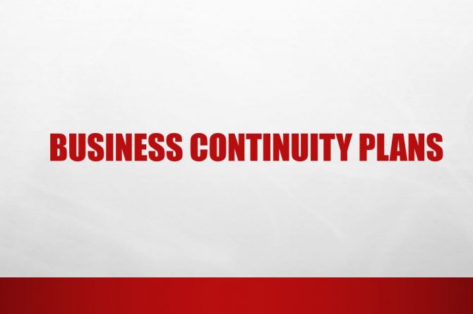 Business Continuity Plans