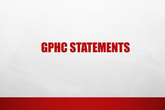 GPHC Statements