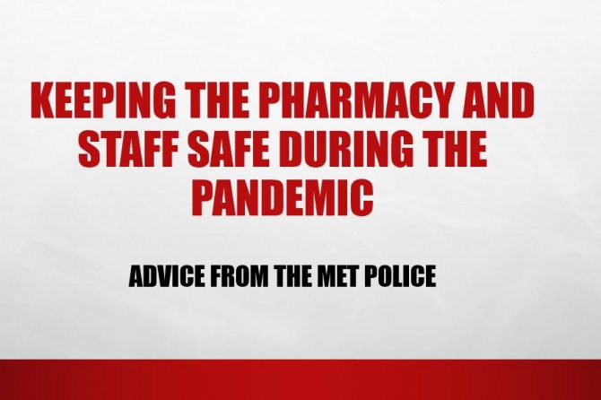 Keeping the pharmacy and staff safe during the pandemic