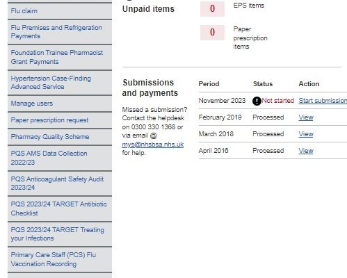 Update to MYS dashboard