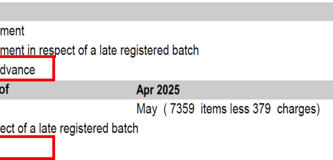 Service fee advances